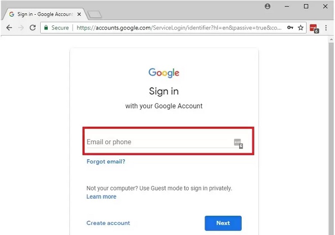 how to fix google chrome login when the account is deleted