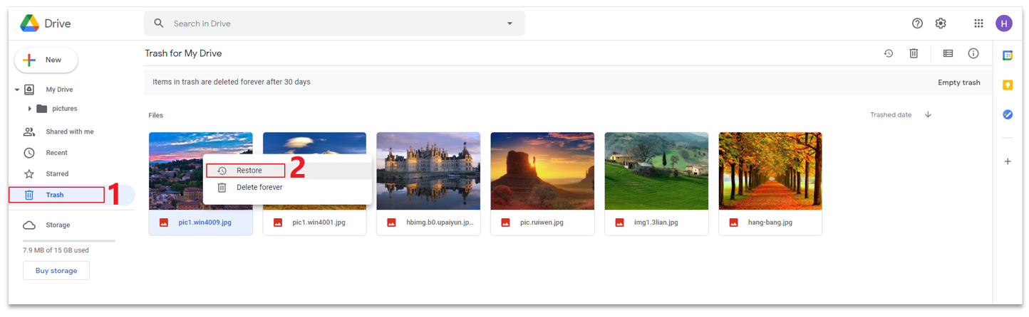 how to recover deleted files from Google Drive