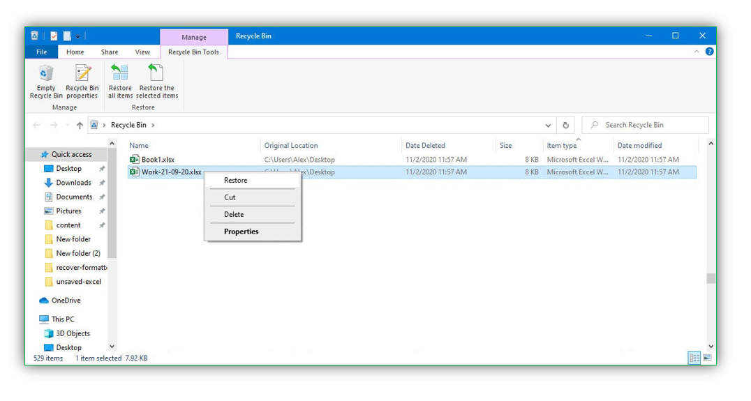 How to Recover an Unsaved or Deleted Excel File