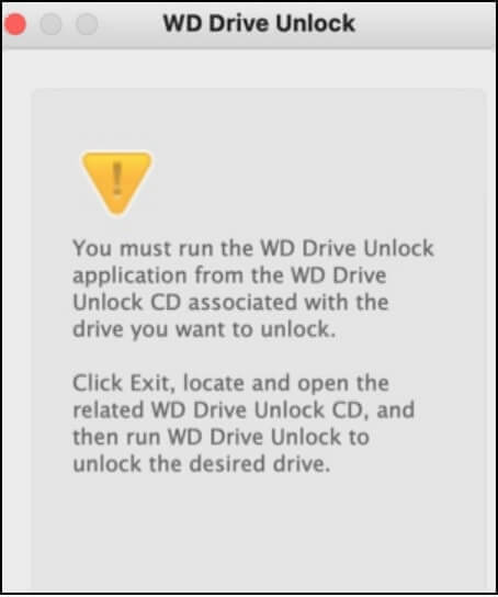 WD error