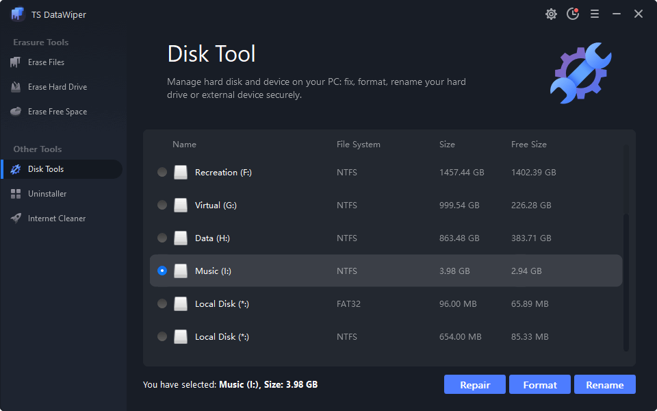 TS DataWiper User Guide